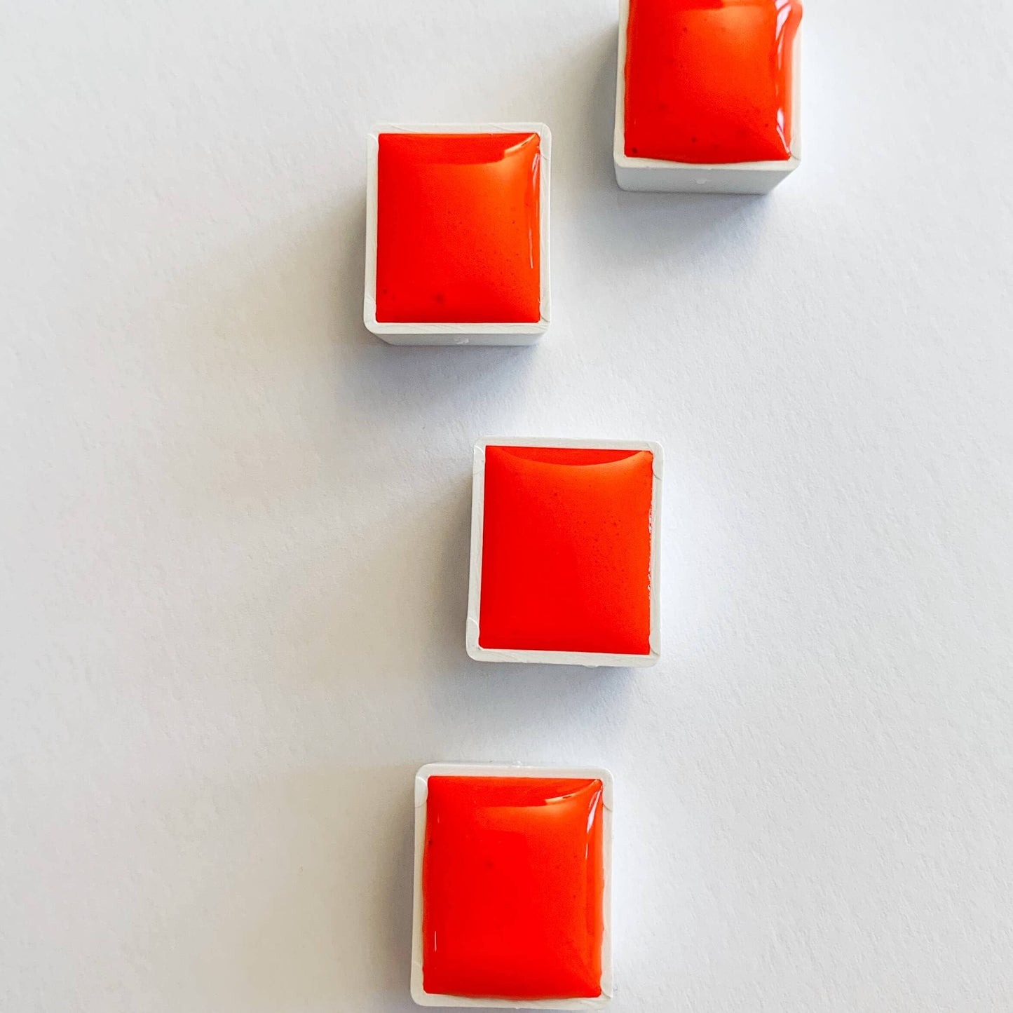 Fluo handmade watercolor - Explosive orange