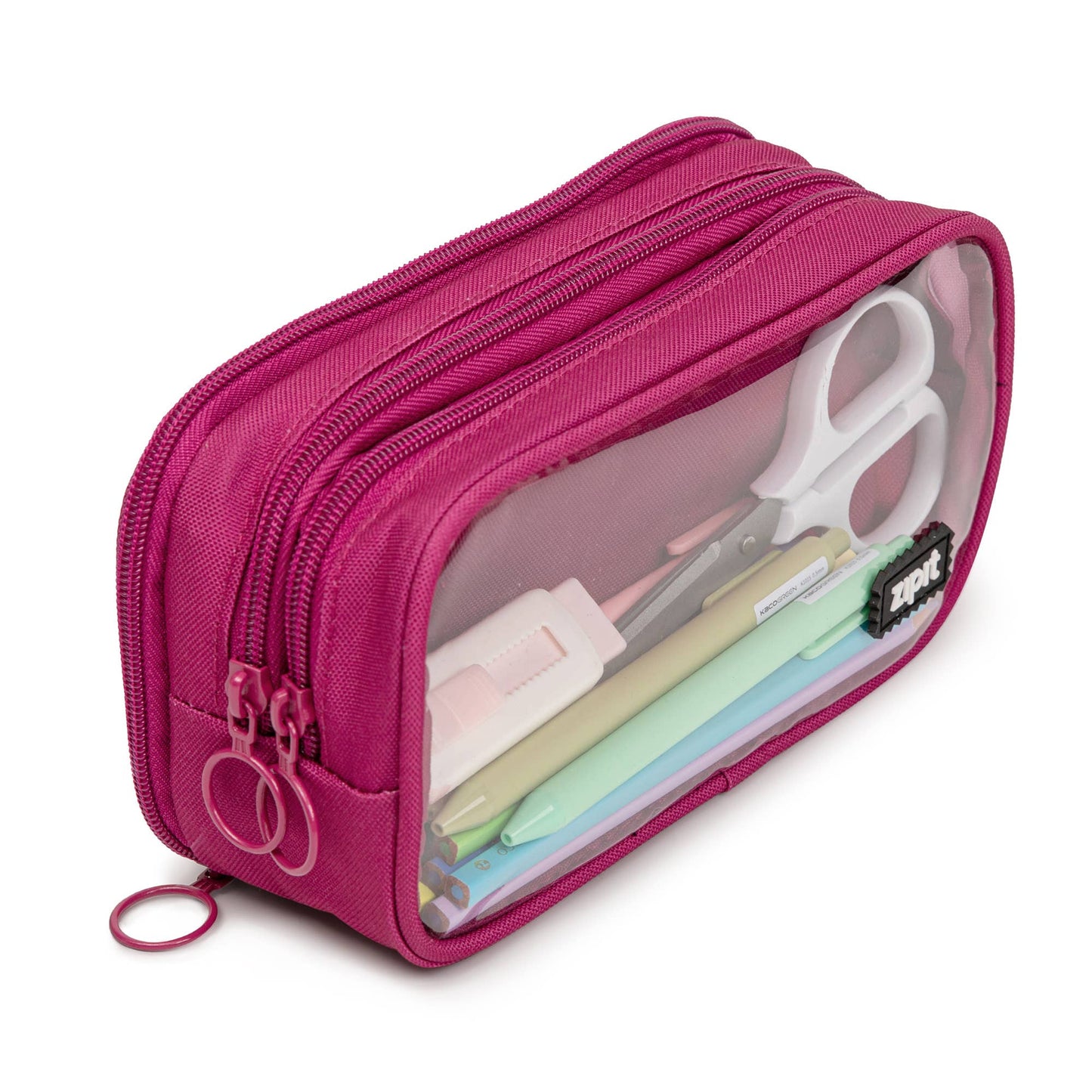ZIPIT Half & Half Pencil Case, Aesthetic Pouch