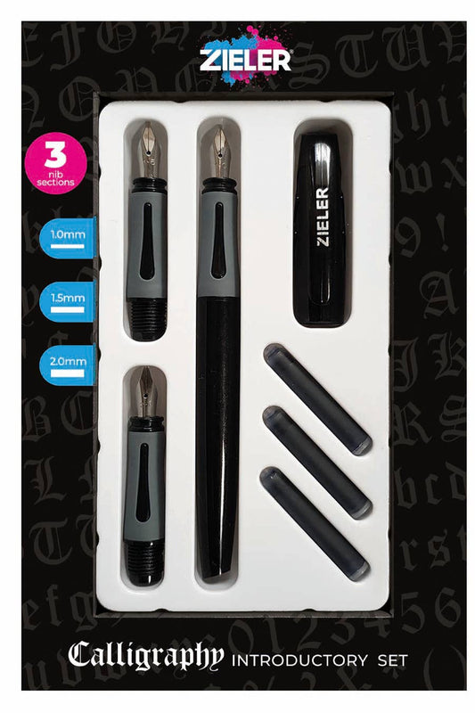 Zieler Introductory Calligraphy Set with 3 Nibs & Pen