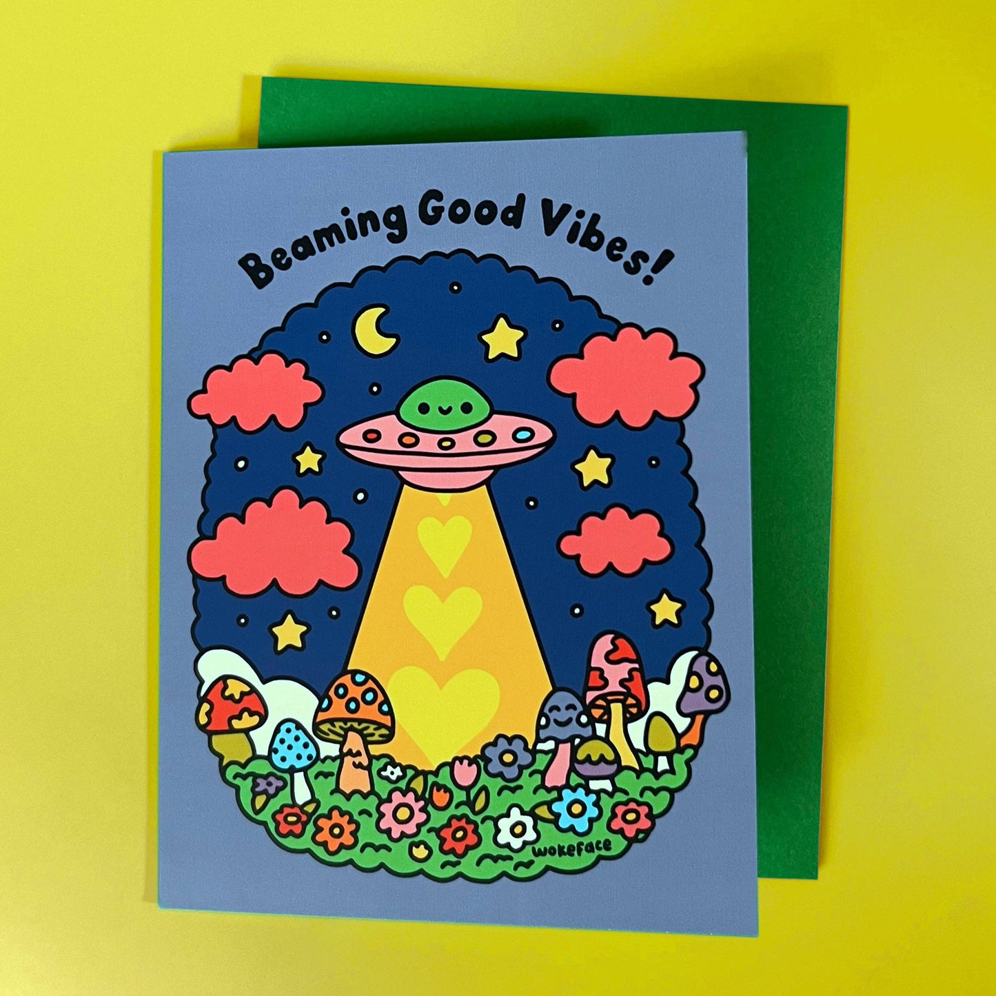 Greeting Card - Beaming Good Vibes