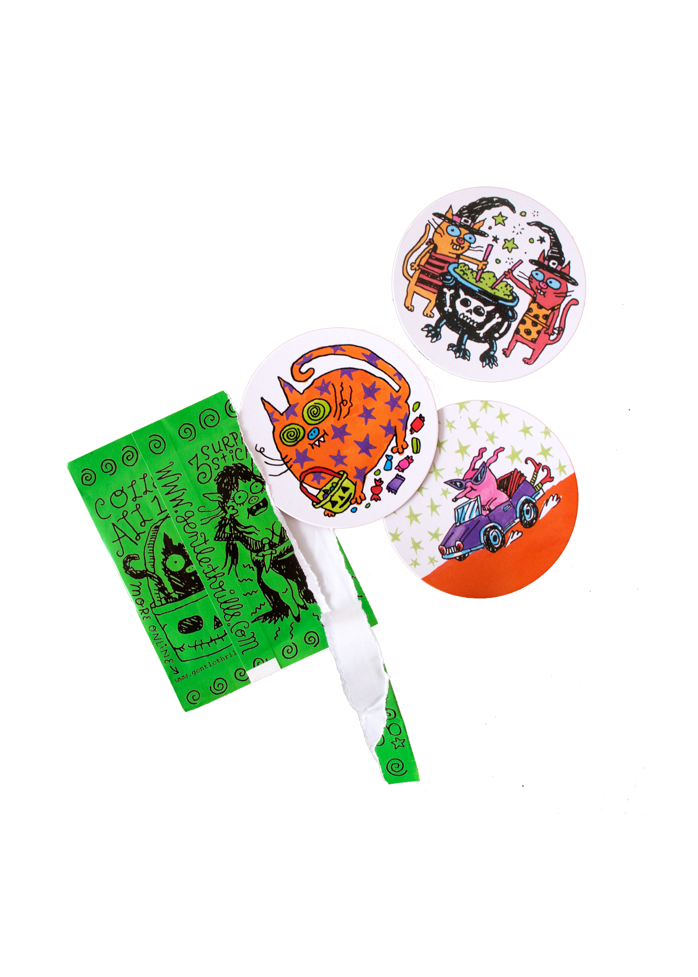 Mystery halloween sticker pack