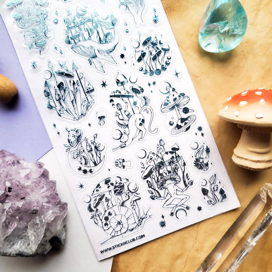 Mystical Mushroom Forest Sticker Sheet
