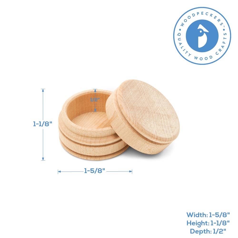 Unfinished Wood Trinket Box