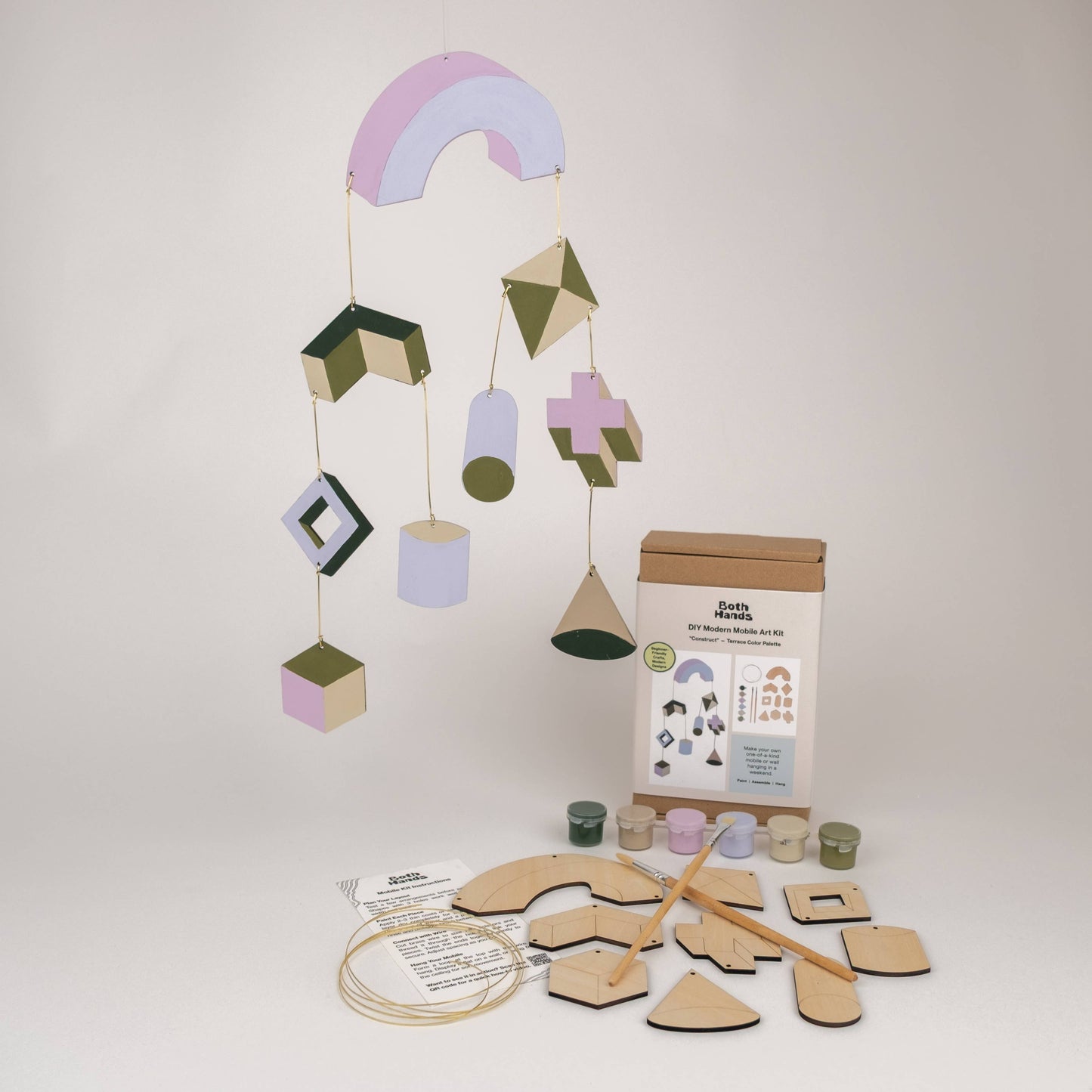 "Construct" Mobile Kit – DIY Geometric Wall Hanging Kit