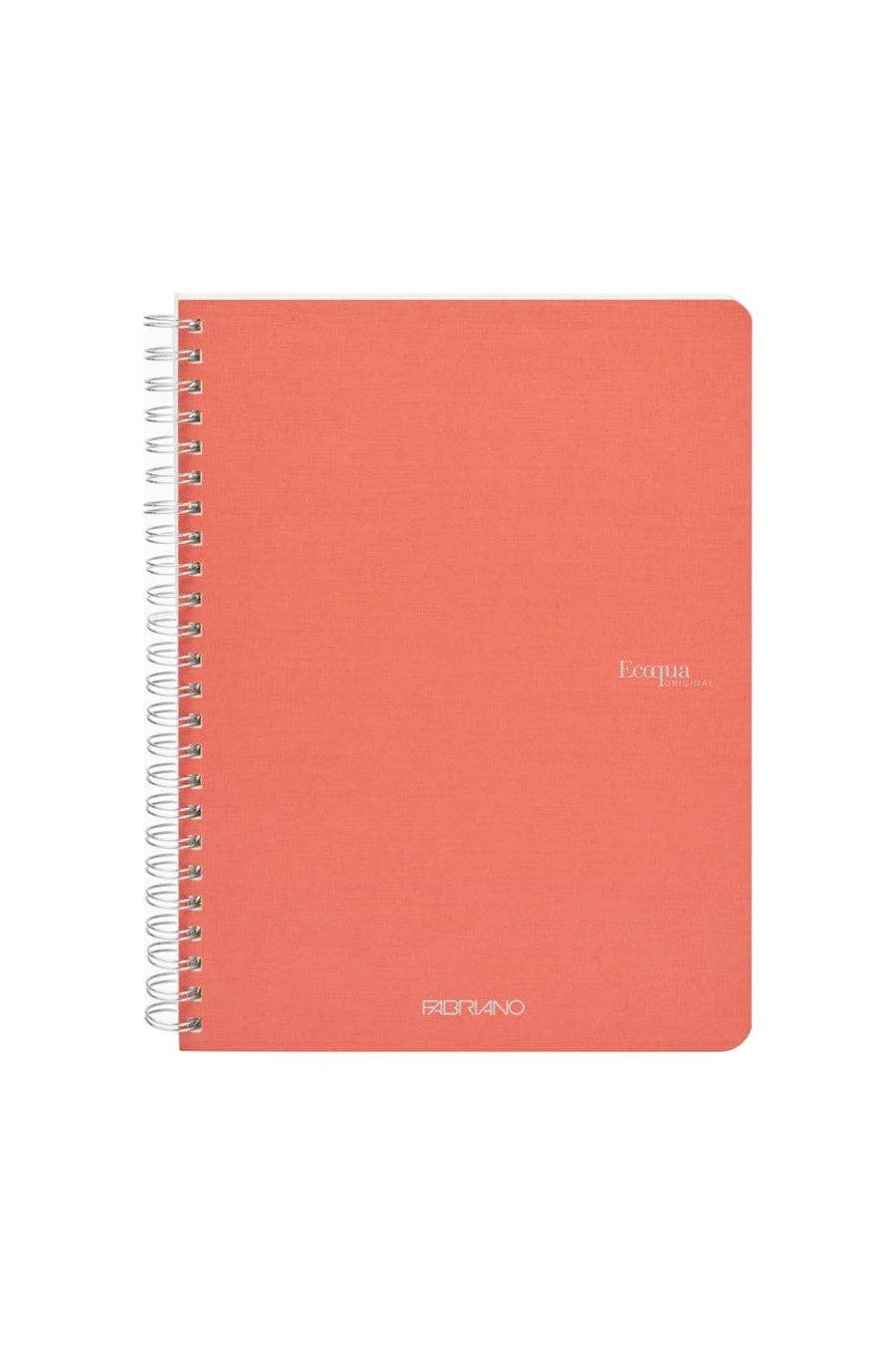 Fabriano Ecoqua Original Spiral-Bound Notebook, 5.8 in x 8.3 in, A5, Blank, 70 Sheets