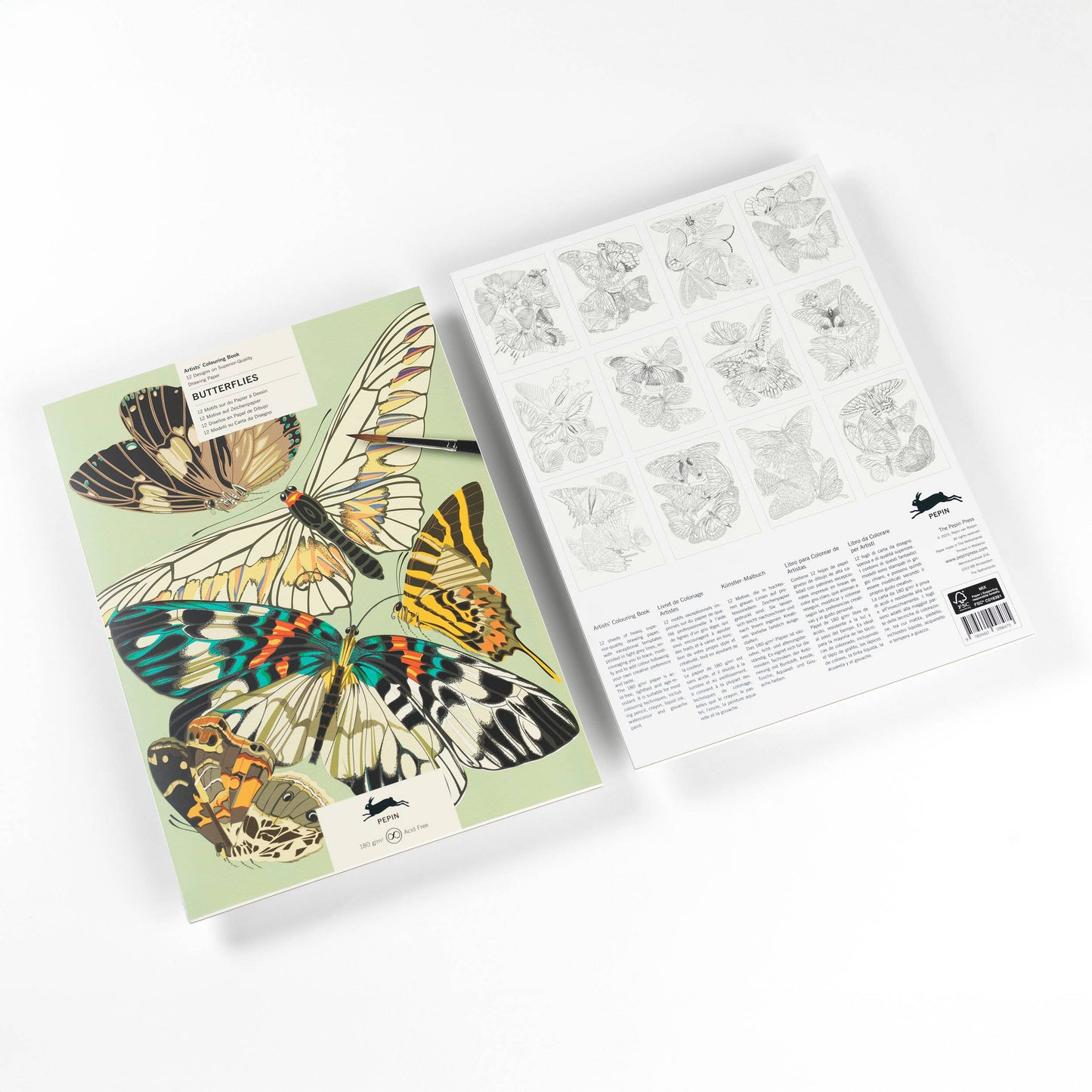 Butterflies Artists' Colouring Book