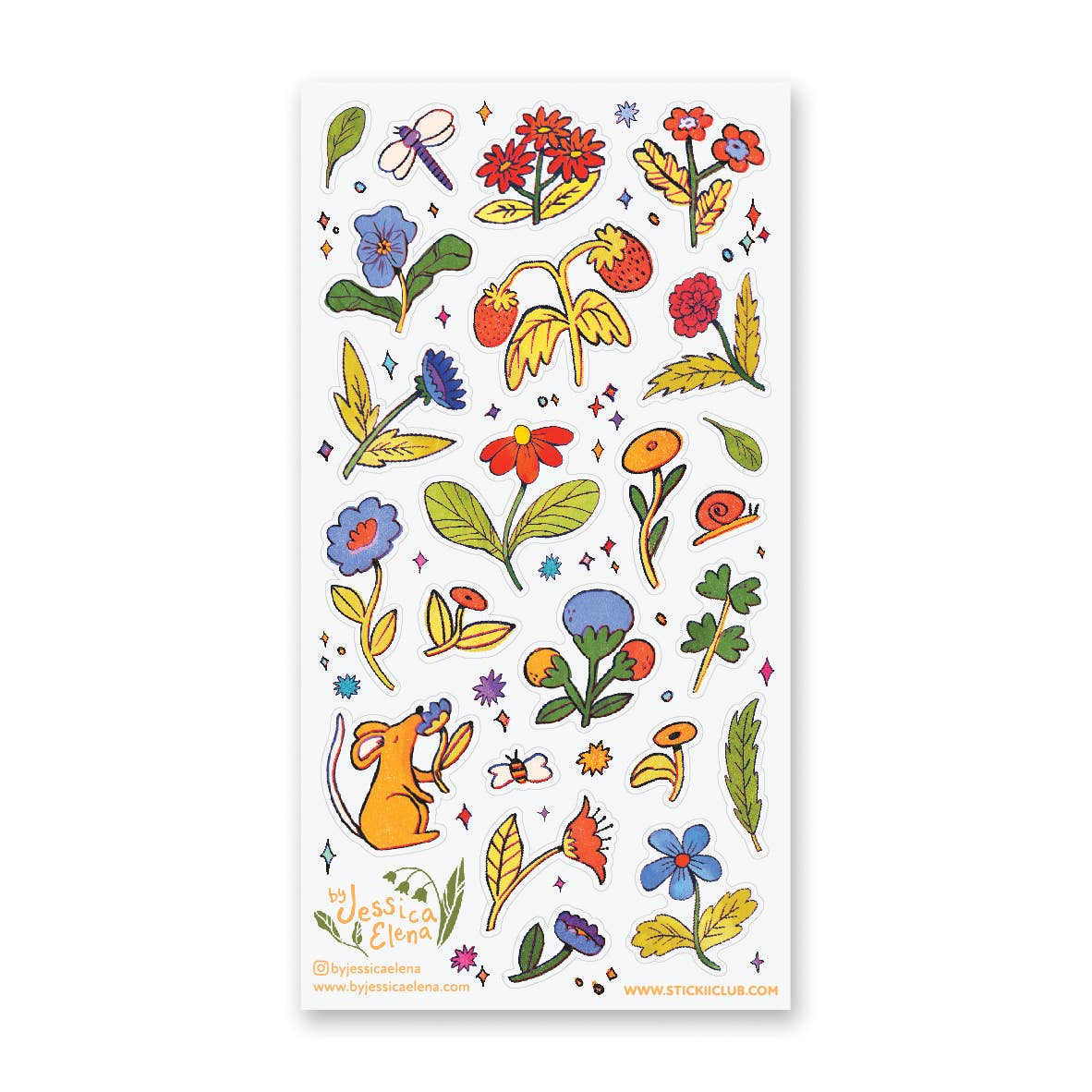 Garden-Fresh Flora Sticker Sheet