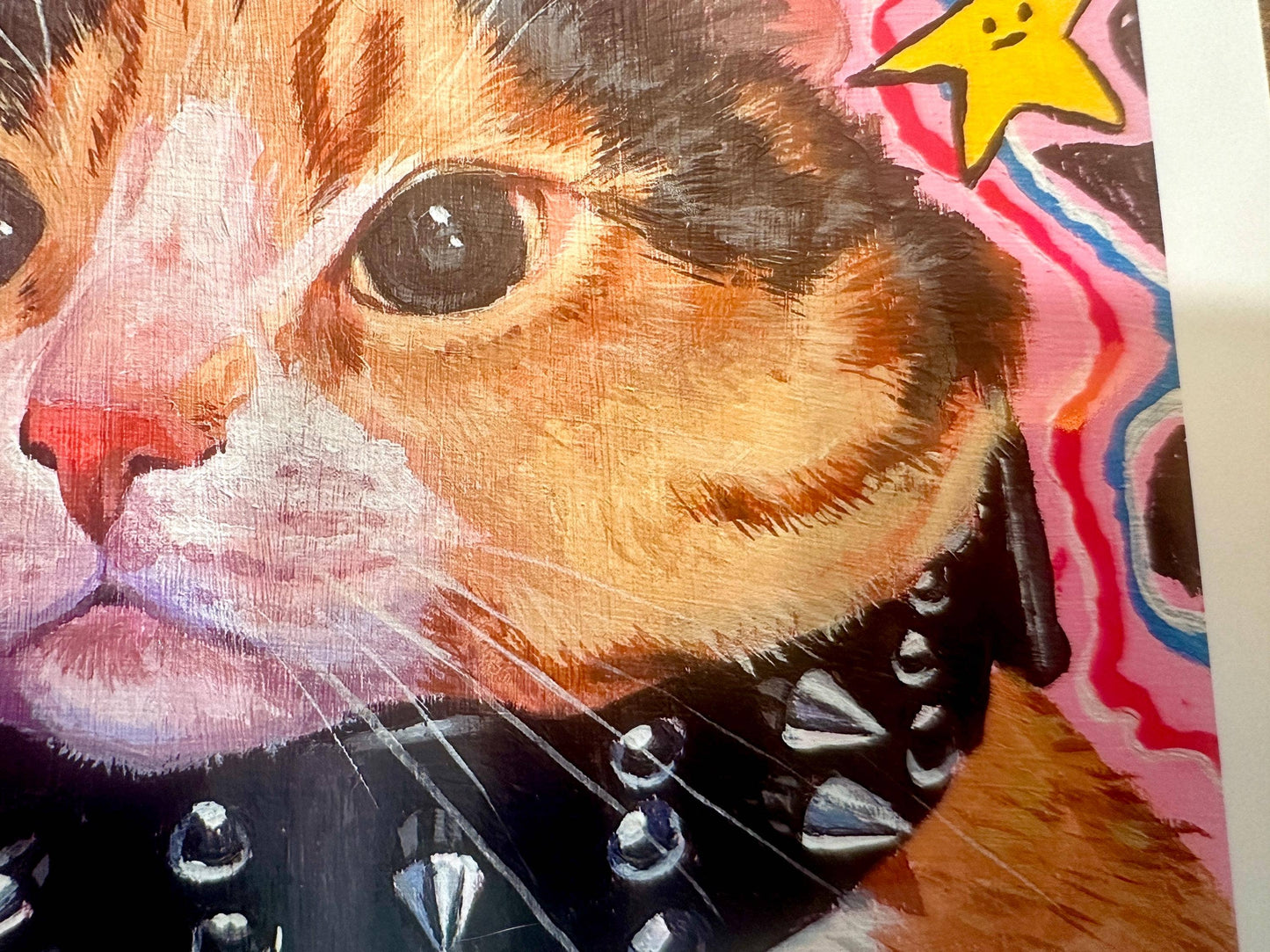 Print of Angsty Calico Cat: Funny Cat Home Decor