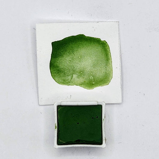 Watercolor Half Pan - Chromium Oxide Green