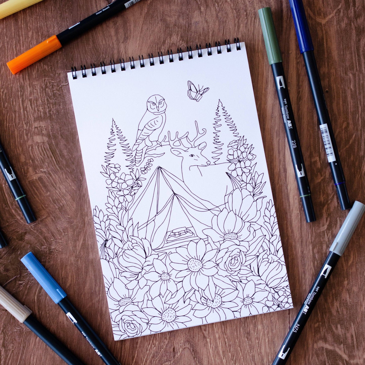 Outdoor Adventure Premium Coloring Book
