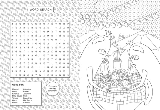 Ultimate Hot Dog Coloring and Activity Book