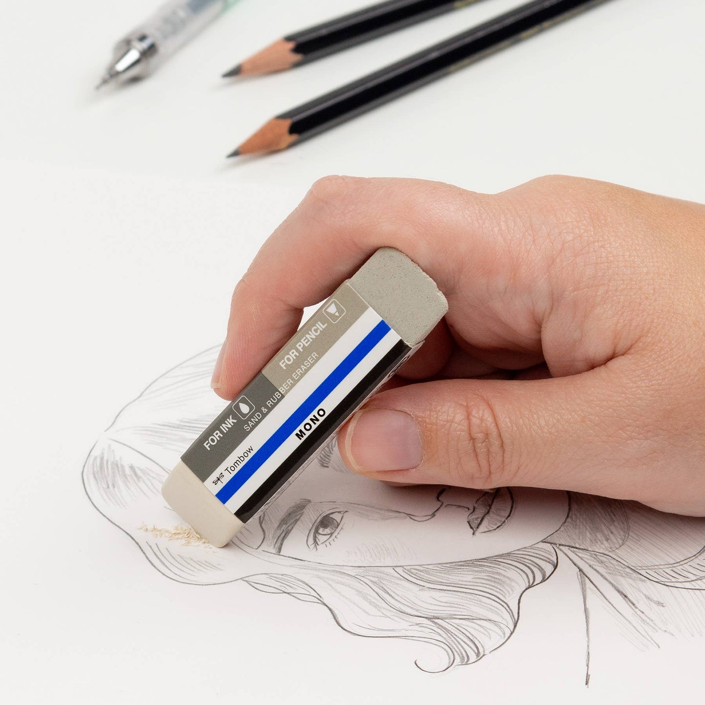 MONO Sand and Rubber Eraser - 40PC Display Box