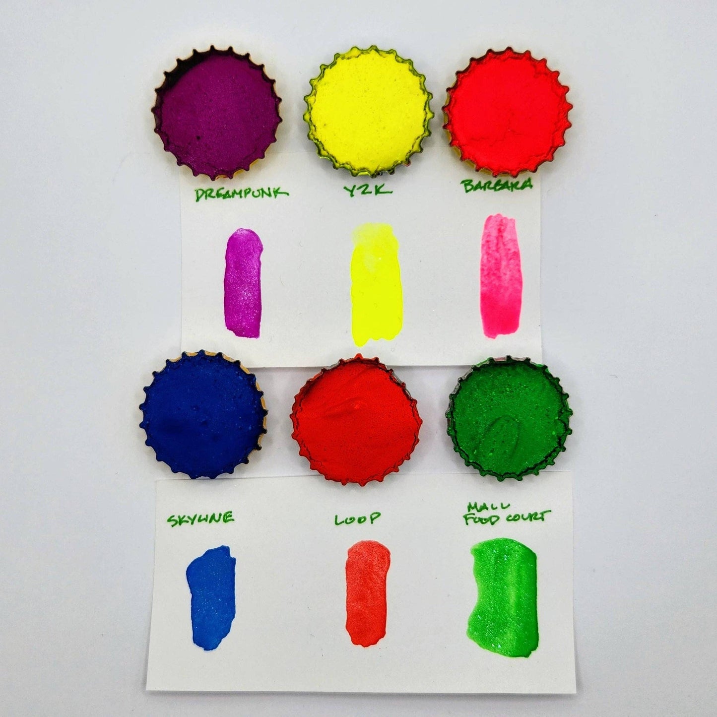 Watercolor Sticky Caps - Vaporwave 2.0 Set