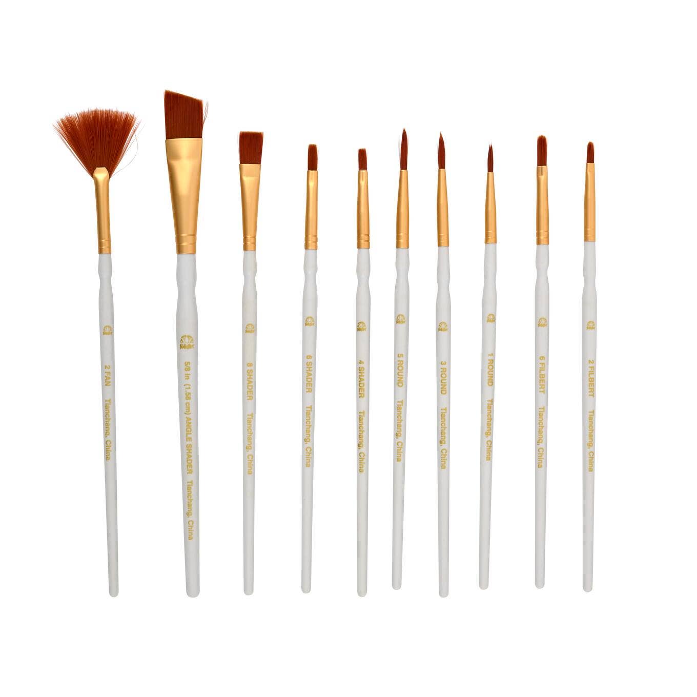 FolkArt Synthetic Brush Set 10 Piece