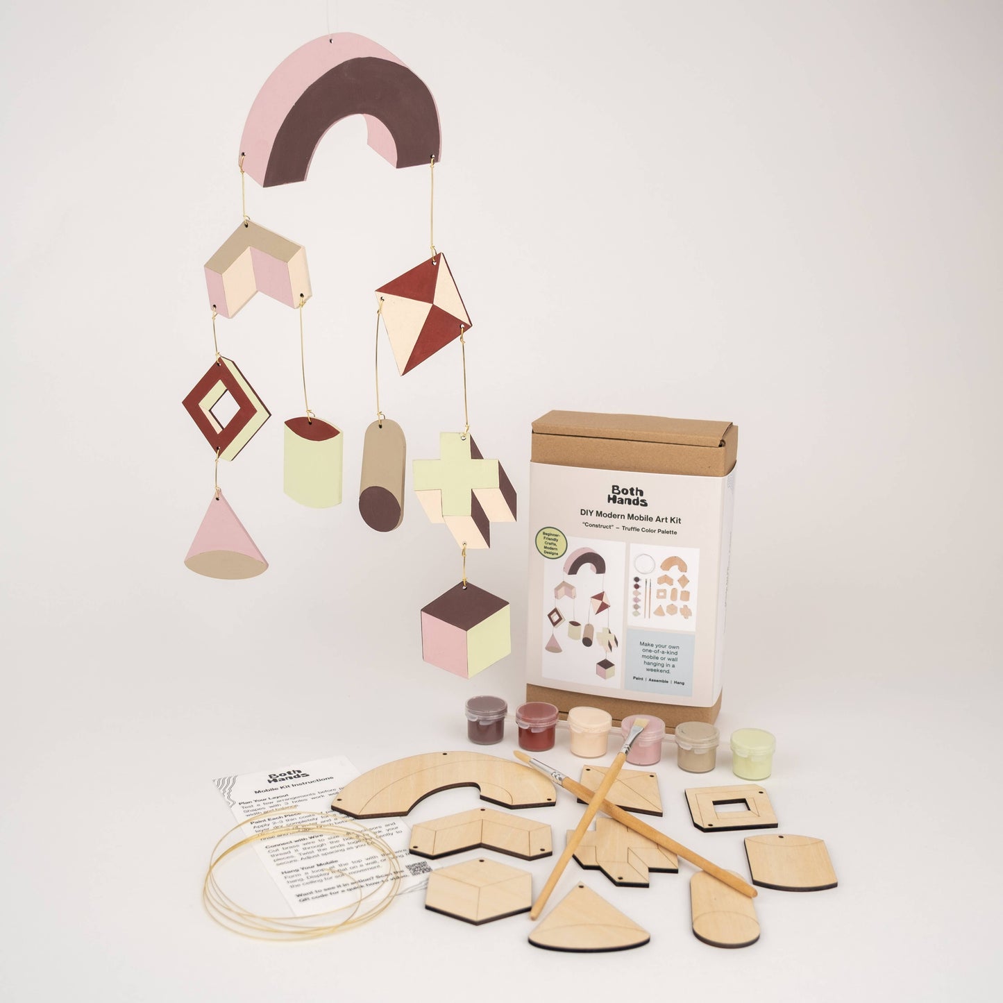"Construct" Mobile Kit – DIY Geometric Wall Hanging Kit