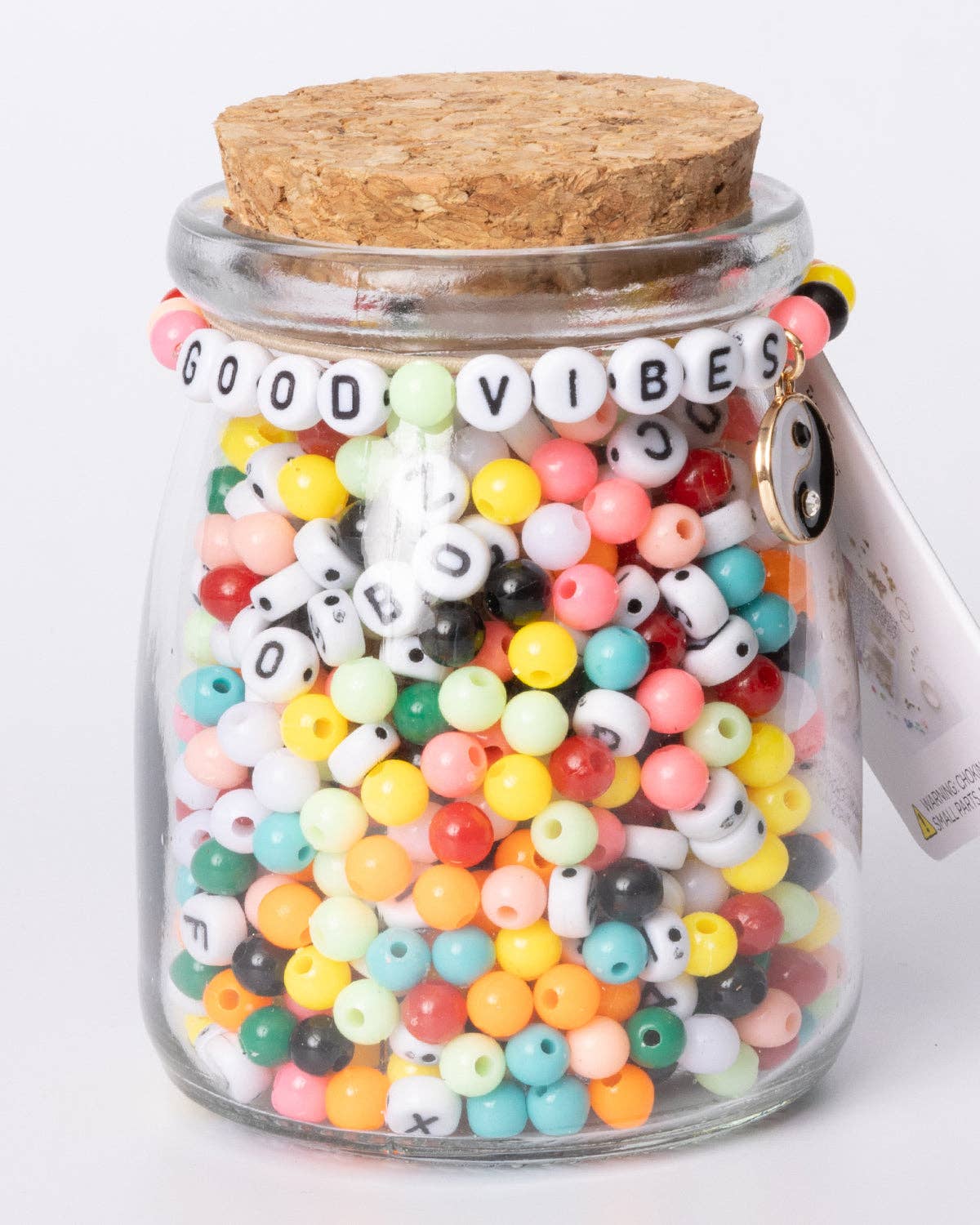 Good Vibes Yin Yang Charm DIY Letter Bead Jar