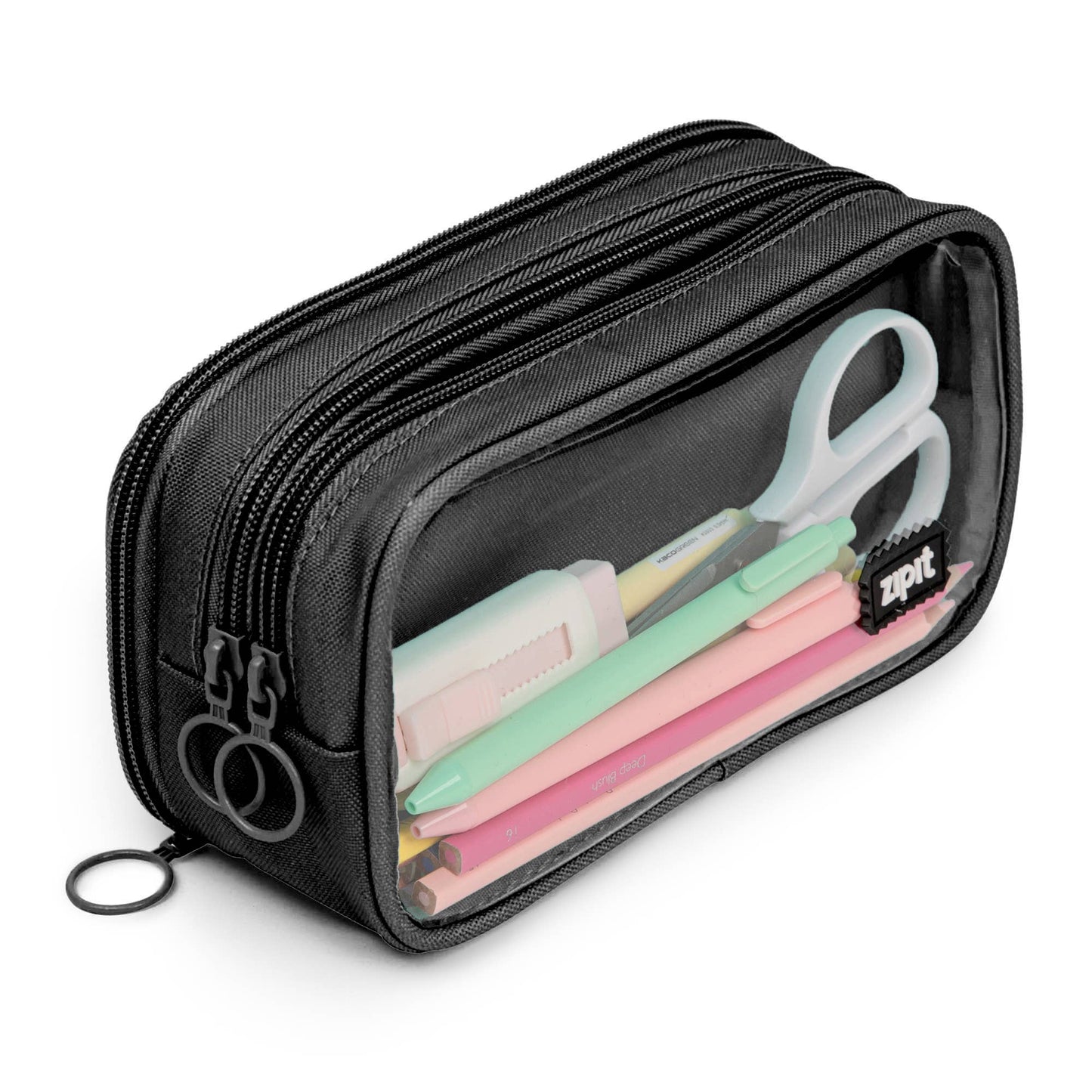 ZIPIT Half & Half Pencil Case, Aesthetic Pouch