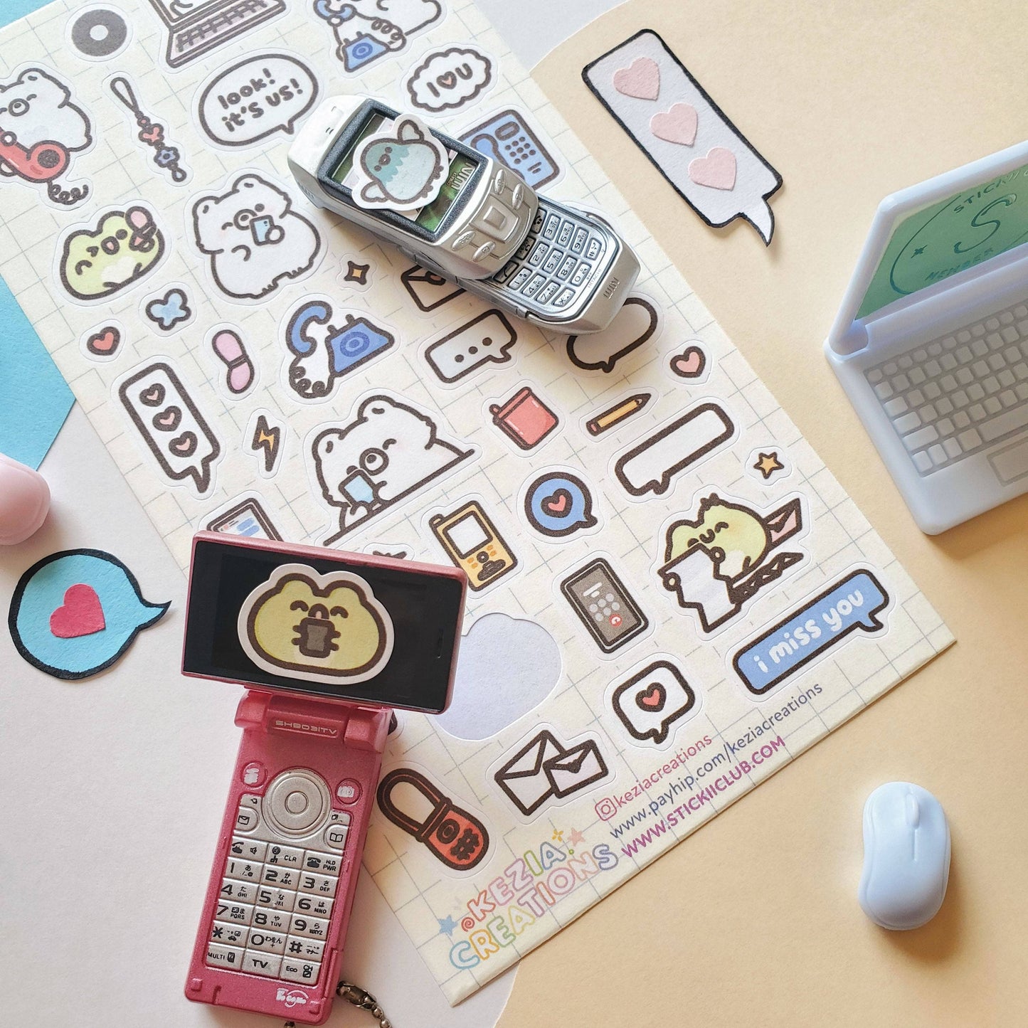 Call Me! Sticker Sheet