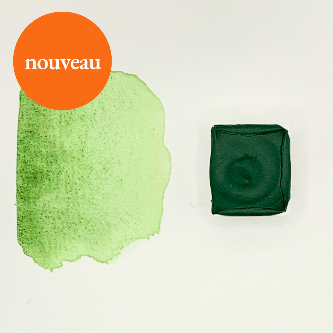 NEW - Handmade Watercolor - Silent Fields Green