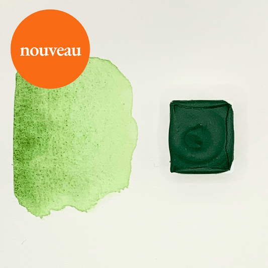 NEW - Handmade Watercolor - Silent Fields Green