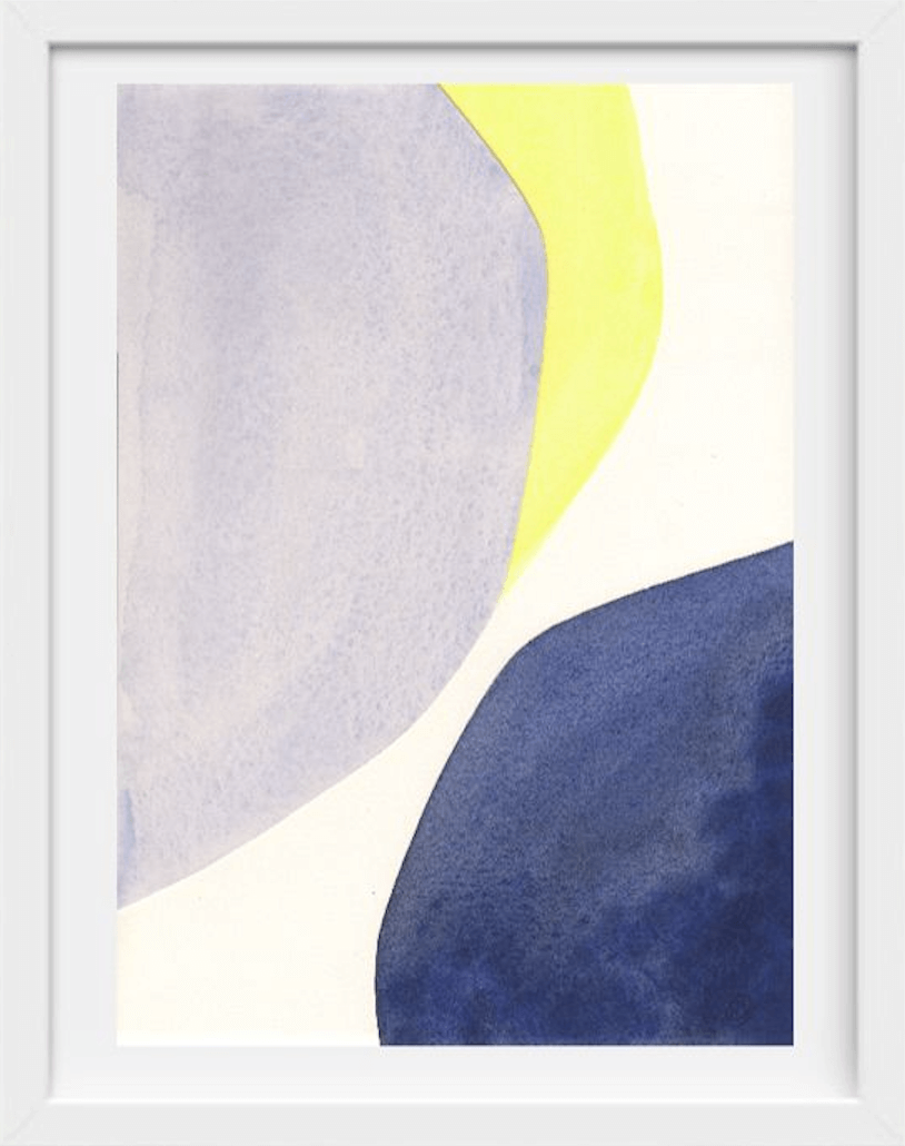 Handmade watercolor - Niki Blue