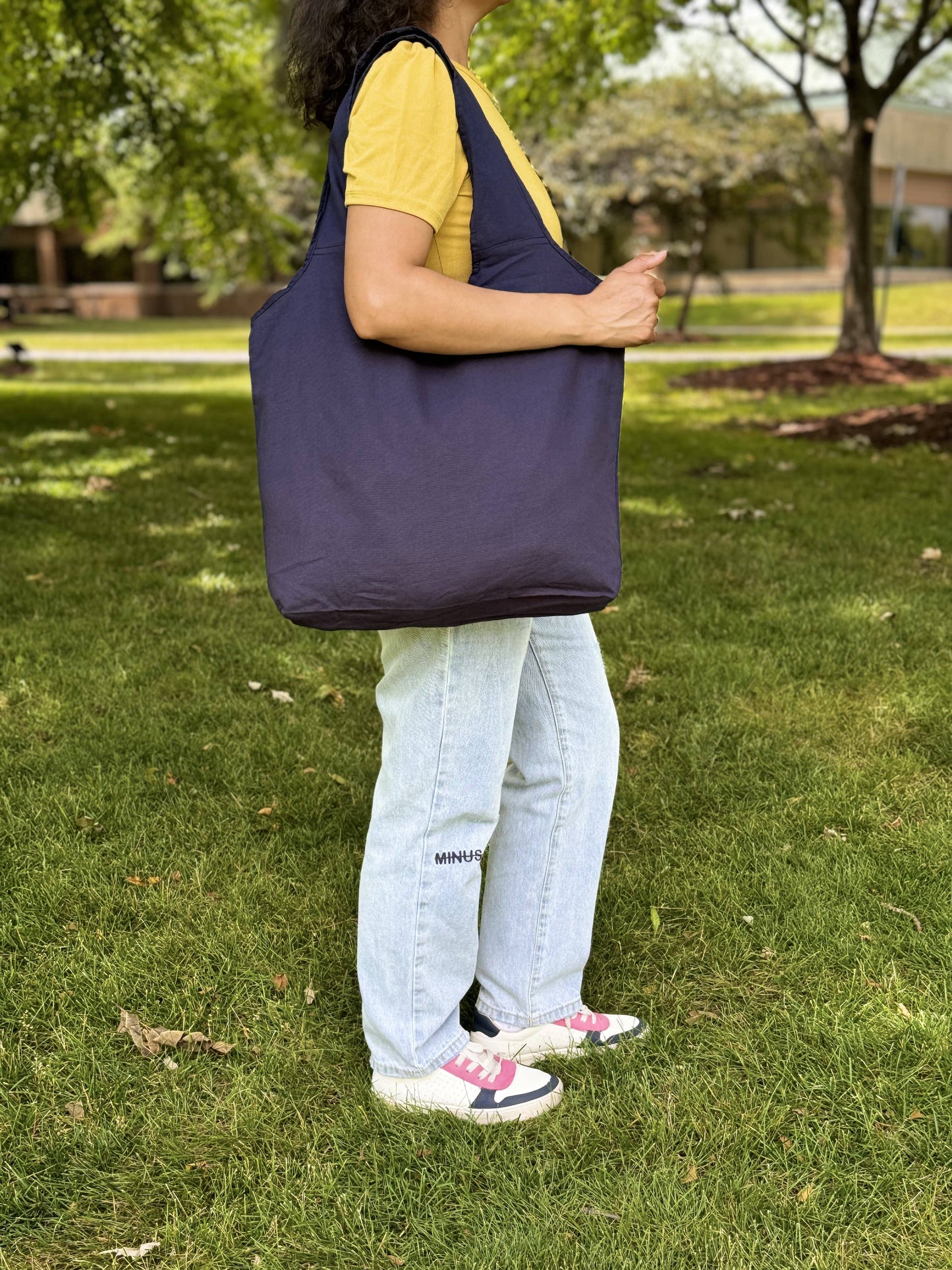 Farmers Market Jute Grocery Tote Bag (With One Color Logo)