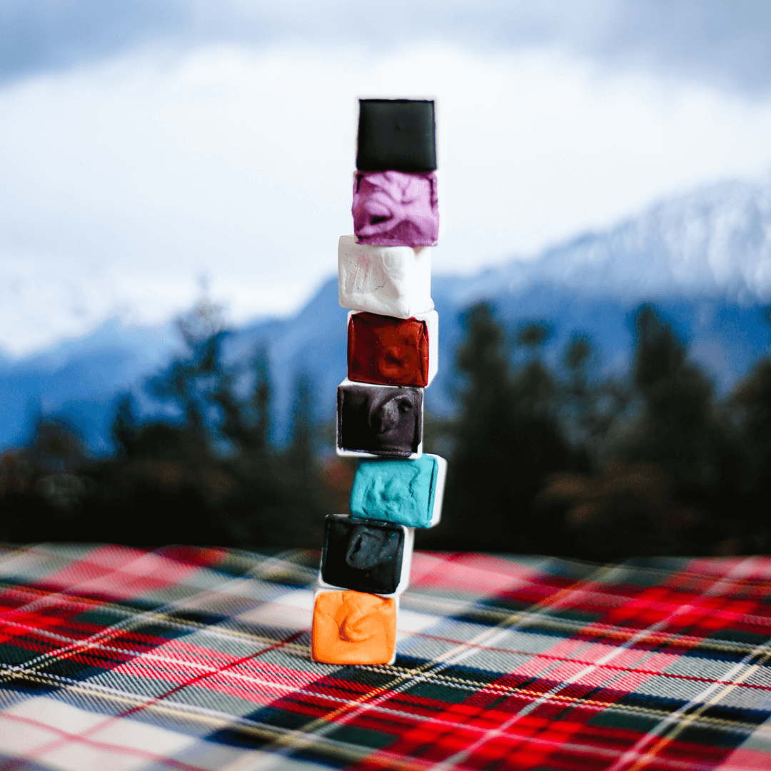 NEW - Handmade Watercolor - Matterhorn Green