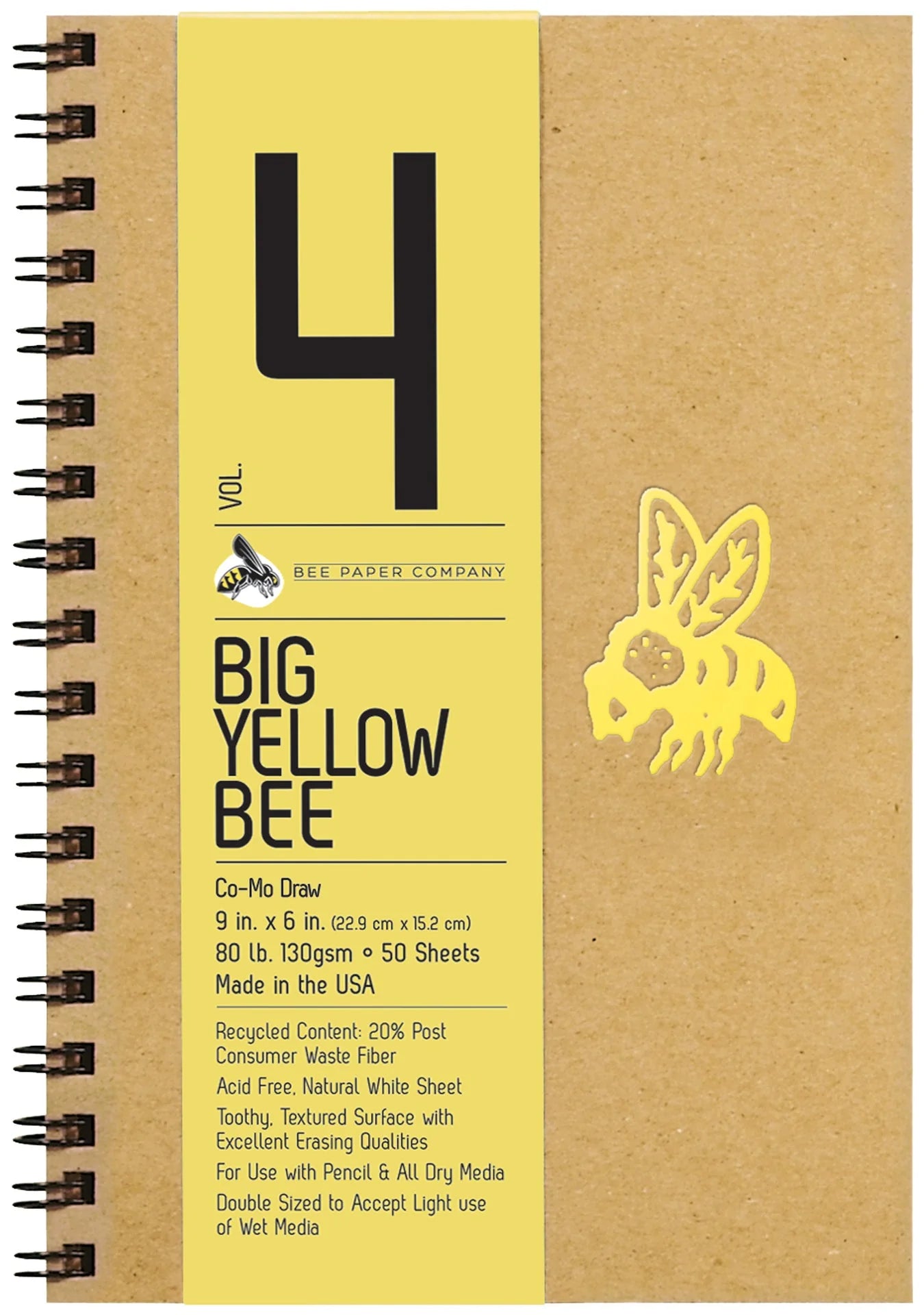 Big Yellow Bee Co-Mo Heavyweight Sketch Journal