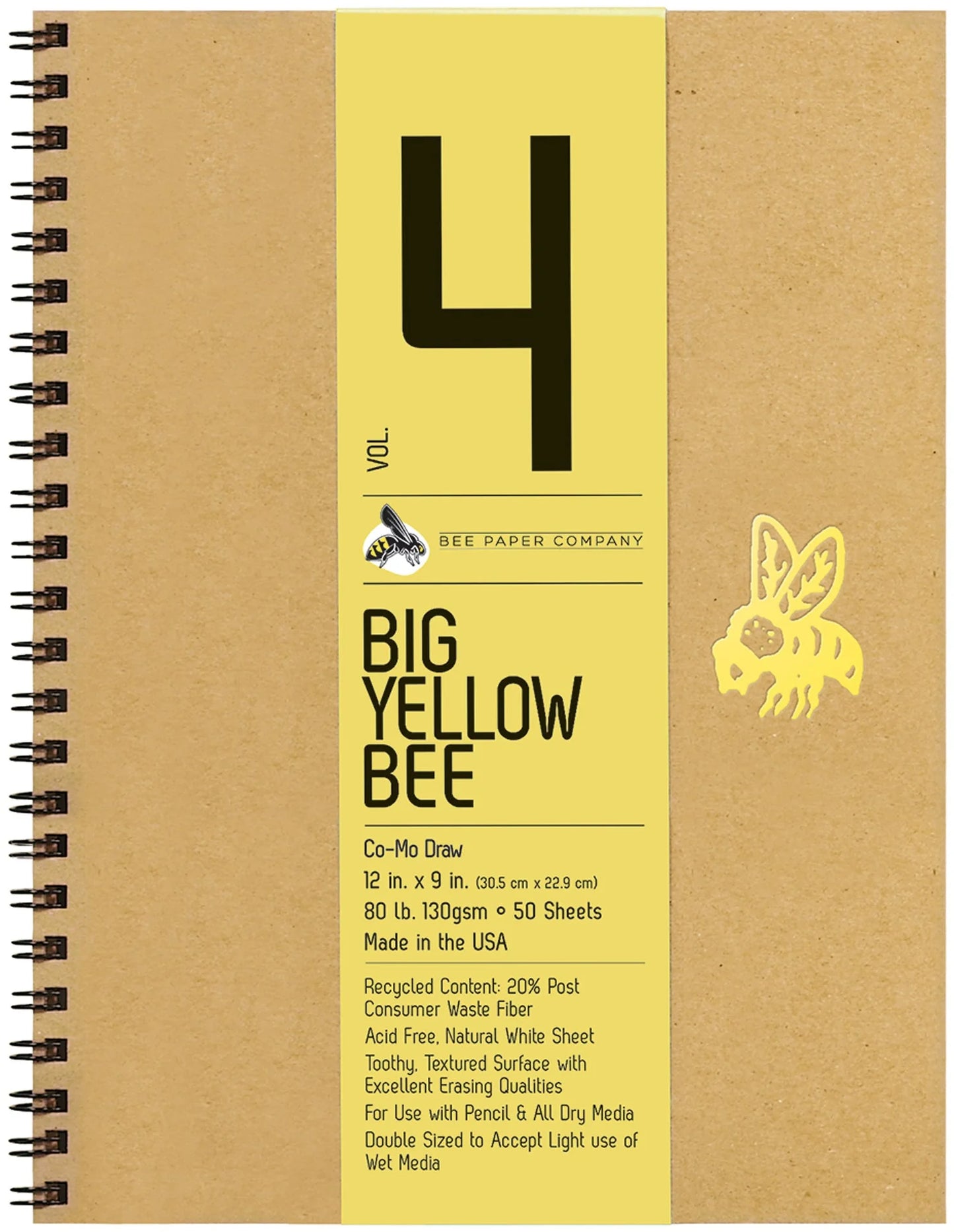 Big Yellow Bee Co-Mo Heavyweight Sketch Journal