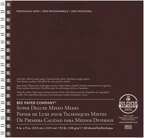 Bee Super Deluxe Mixed Media Paper 9x9