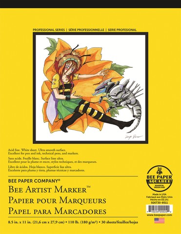Bee Artist Marker Pad 8.5x11