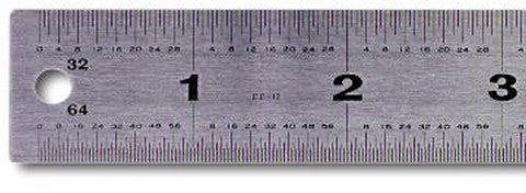 Pacific Arc EE-Series 12" Stainless Steel Ruler