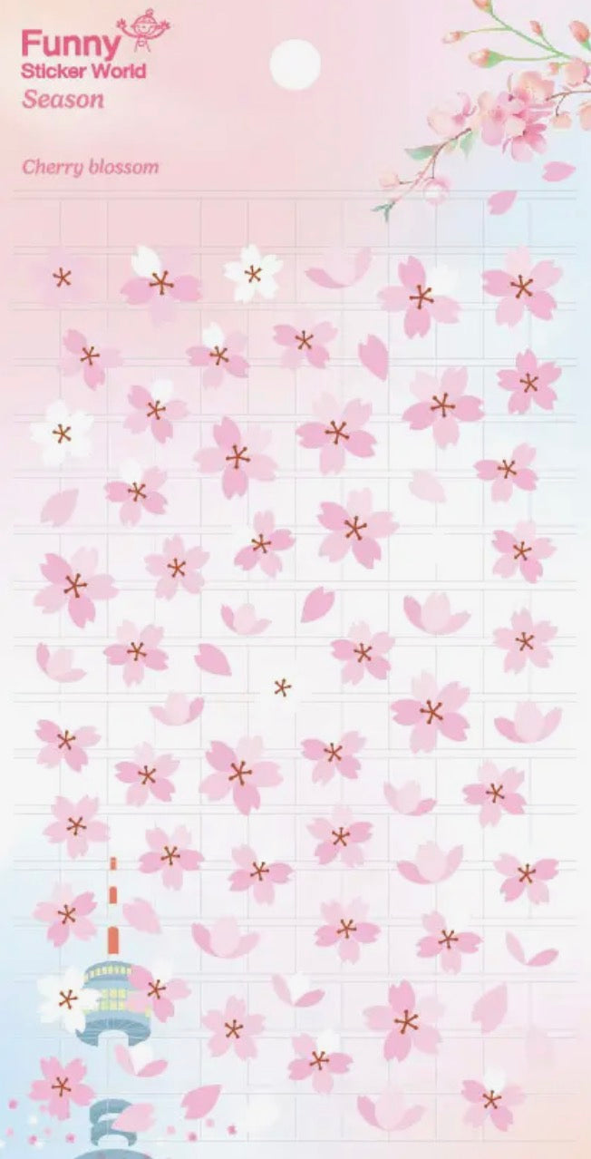 Cherry Blossom Sticker Sheet