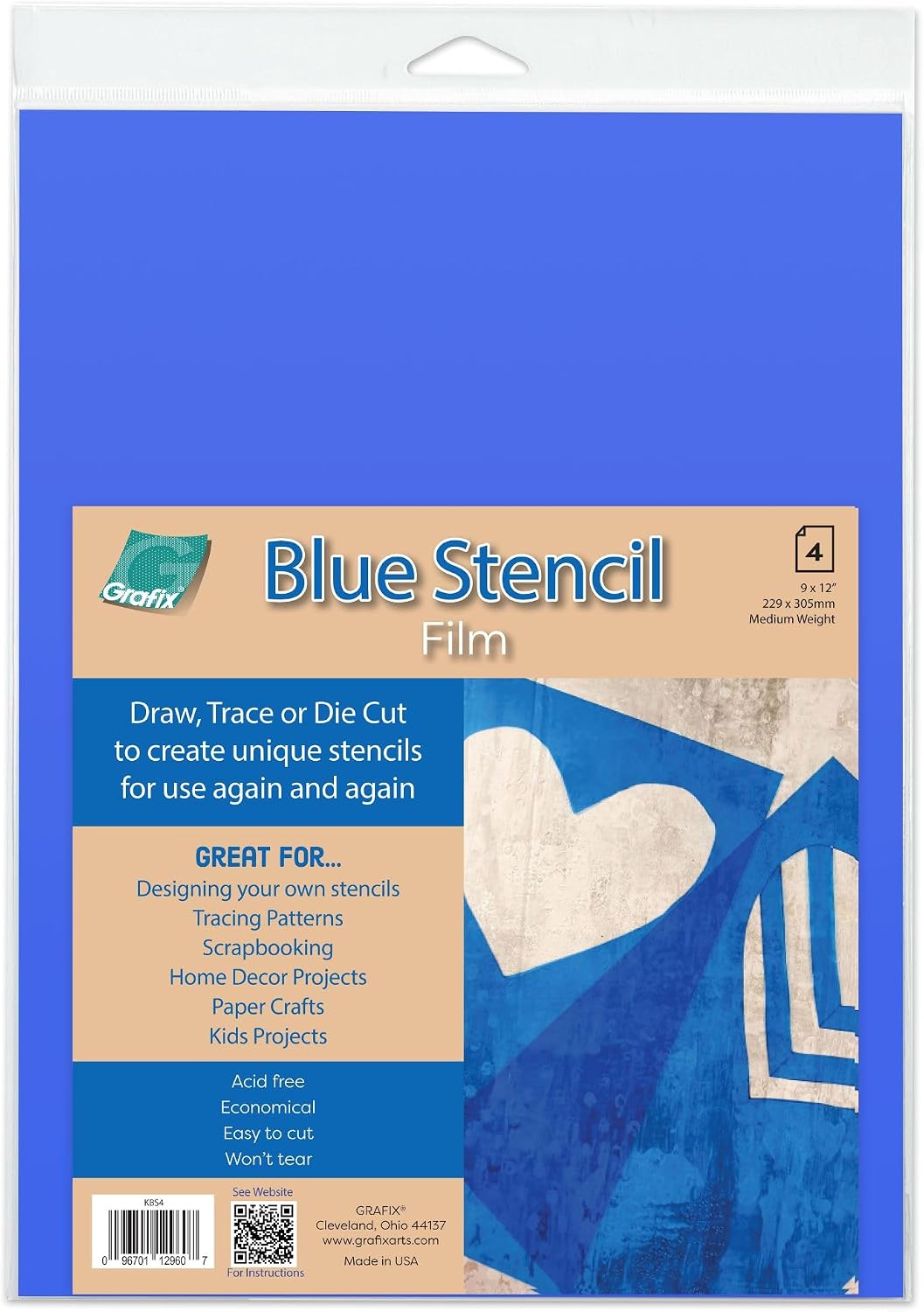 Grafix Stencil Film 9x12