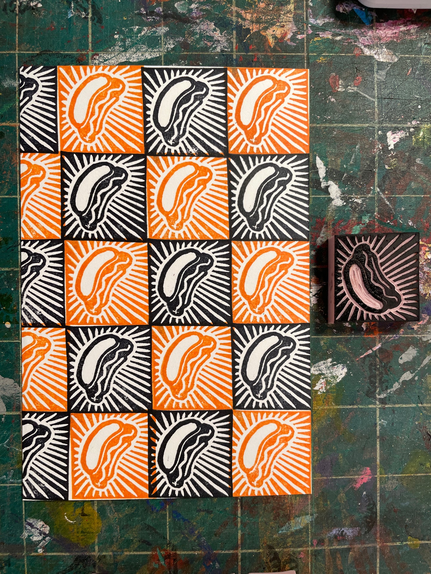 Stamp Making with Your Friendly Neighborhood Mailperson