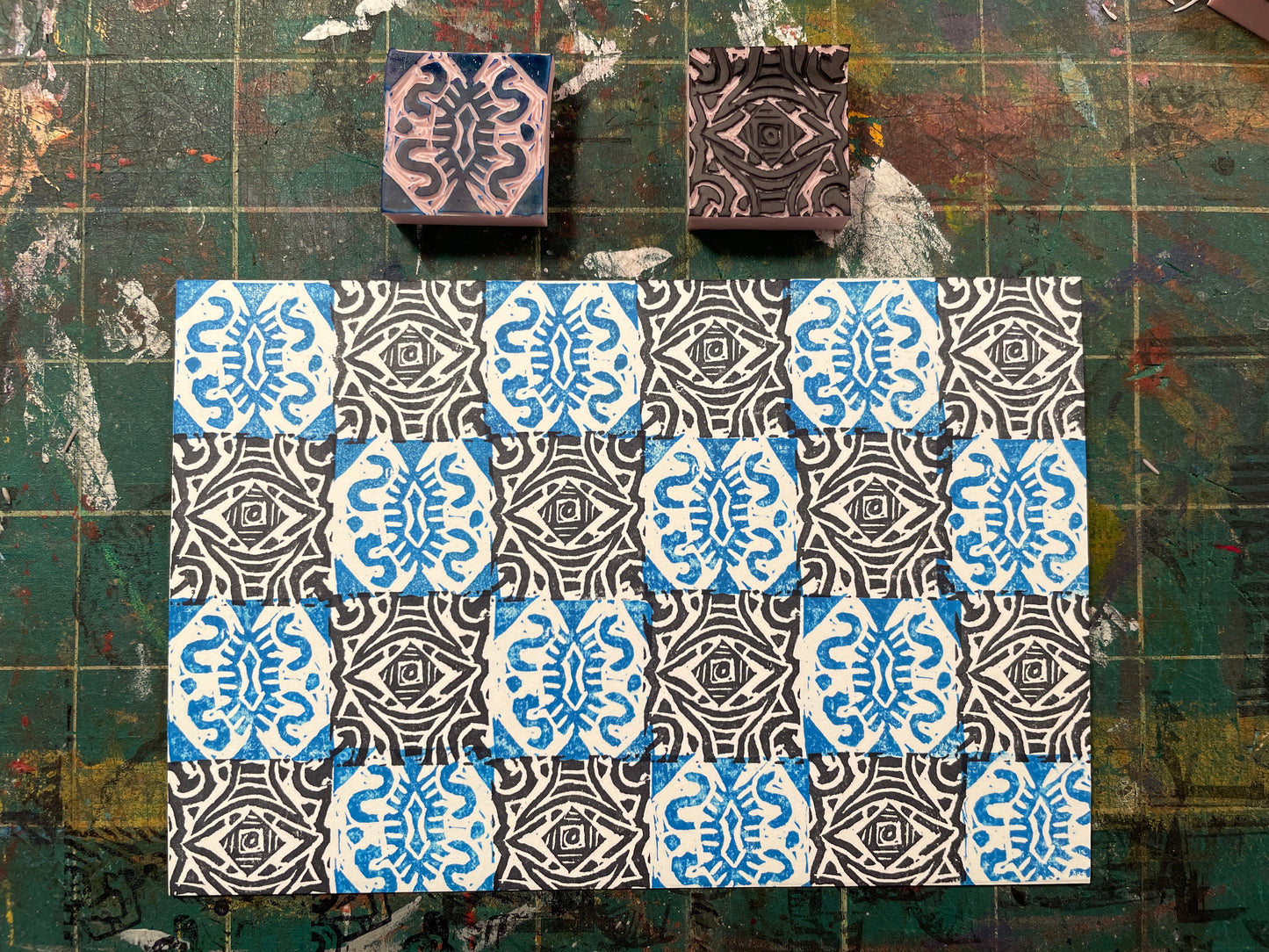 Stamp Making with Your Friendly Neighborhood Mailperson