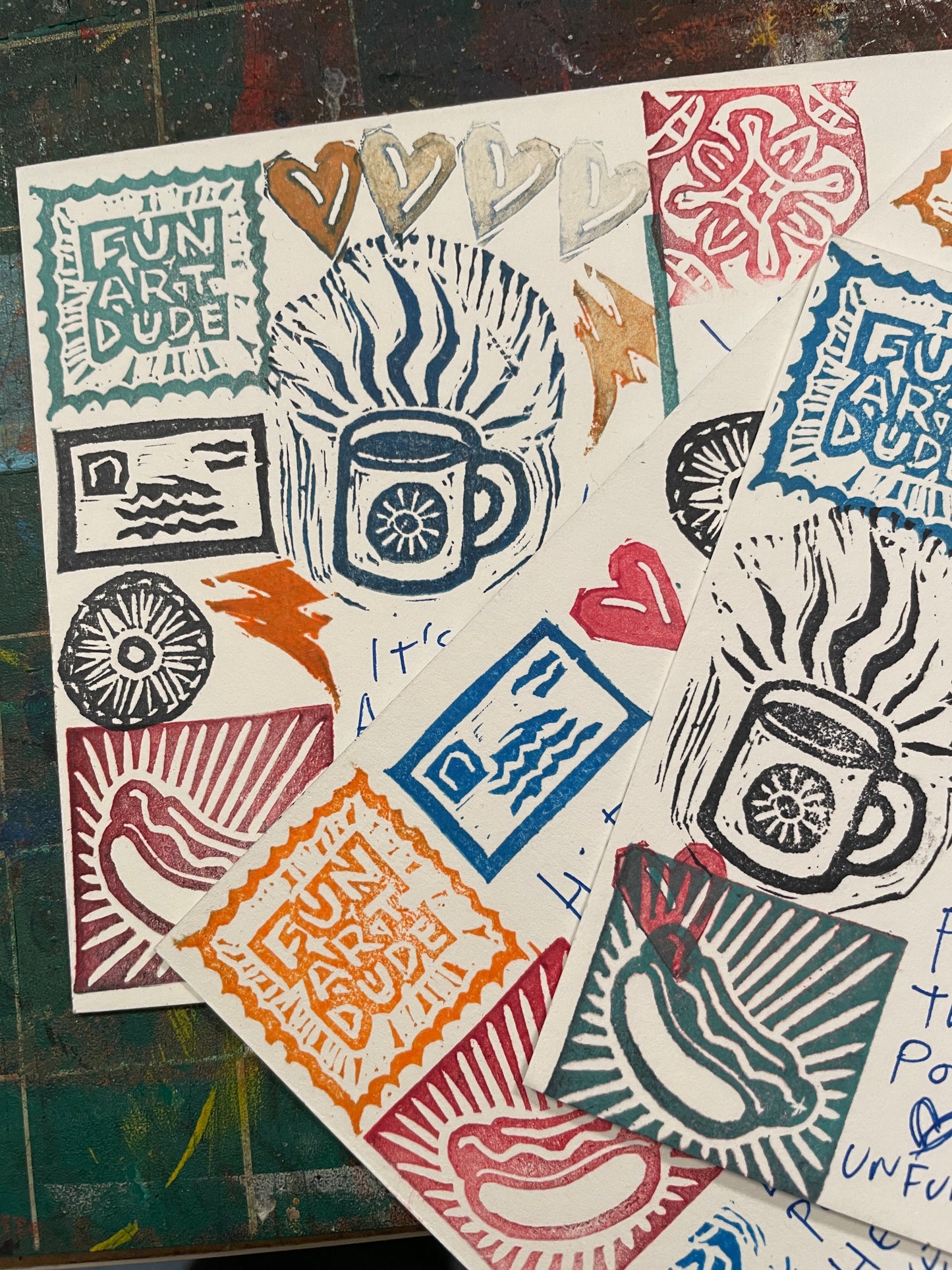 Stamp Making with Your Friendly Neighborhood Mailperson