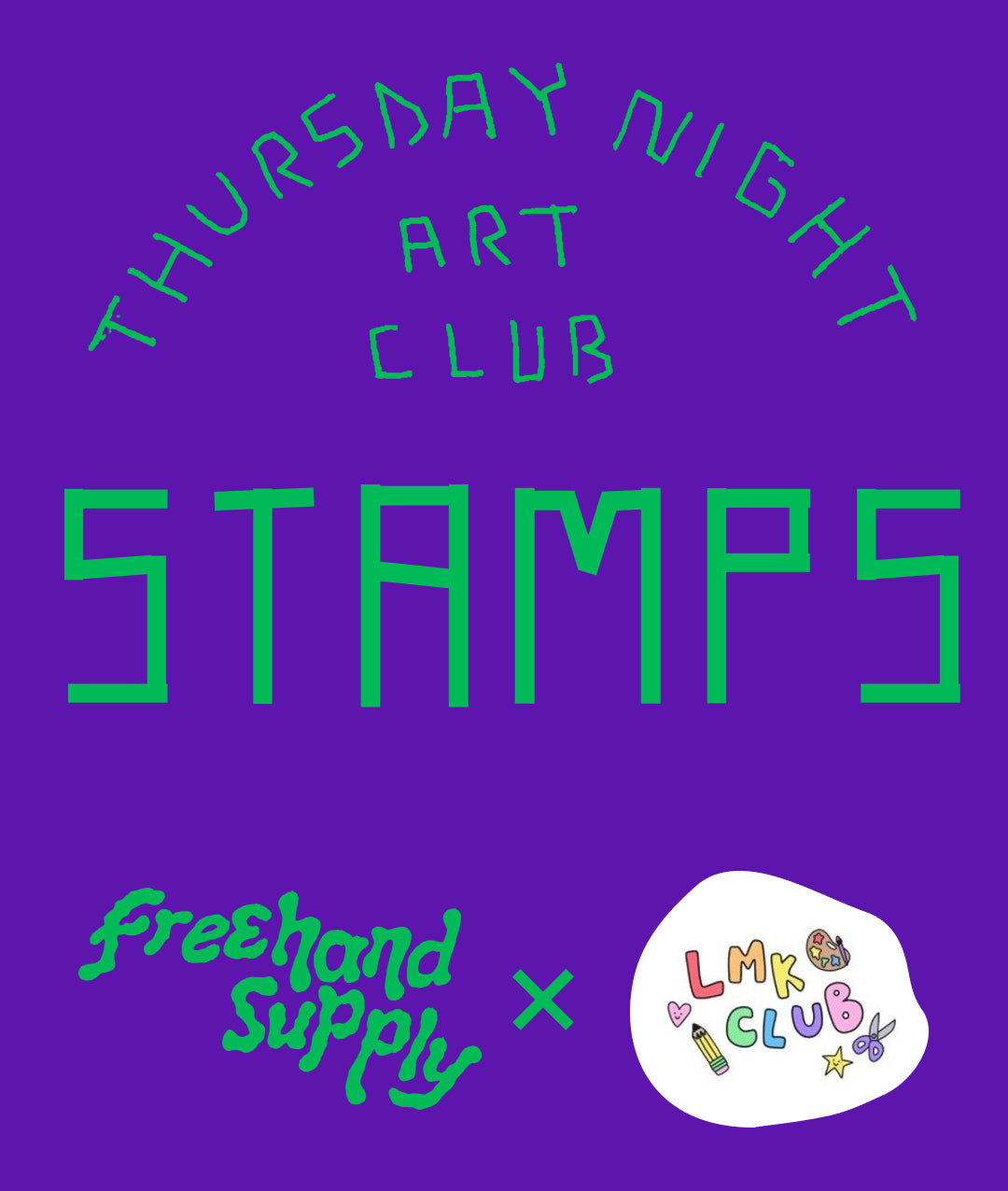 Halloween Stamp Printing Art Club X LMK Club