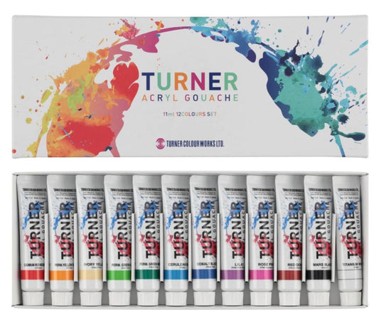 Turner Artist Acryl Gouache World Set of 12, 11ml Tubes