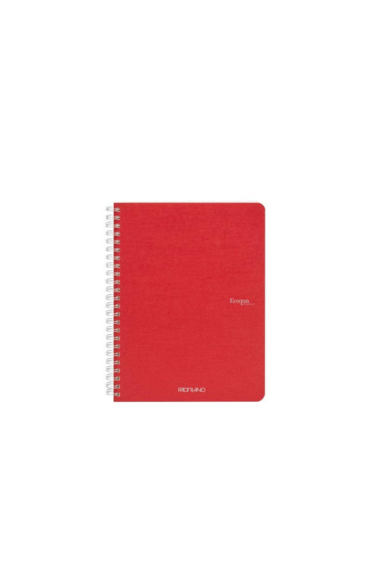 Fabriano Ecoqua Original Spiral-Bound Notebook, 5.8 in x 8.3 in, A5, Blank, 70 Sheets