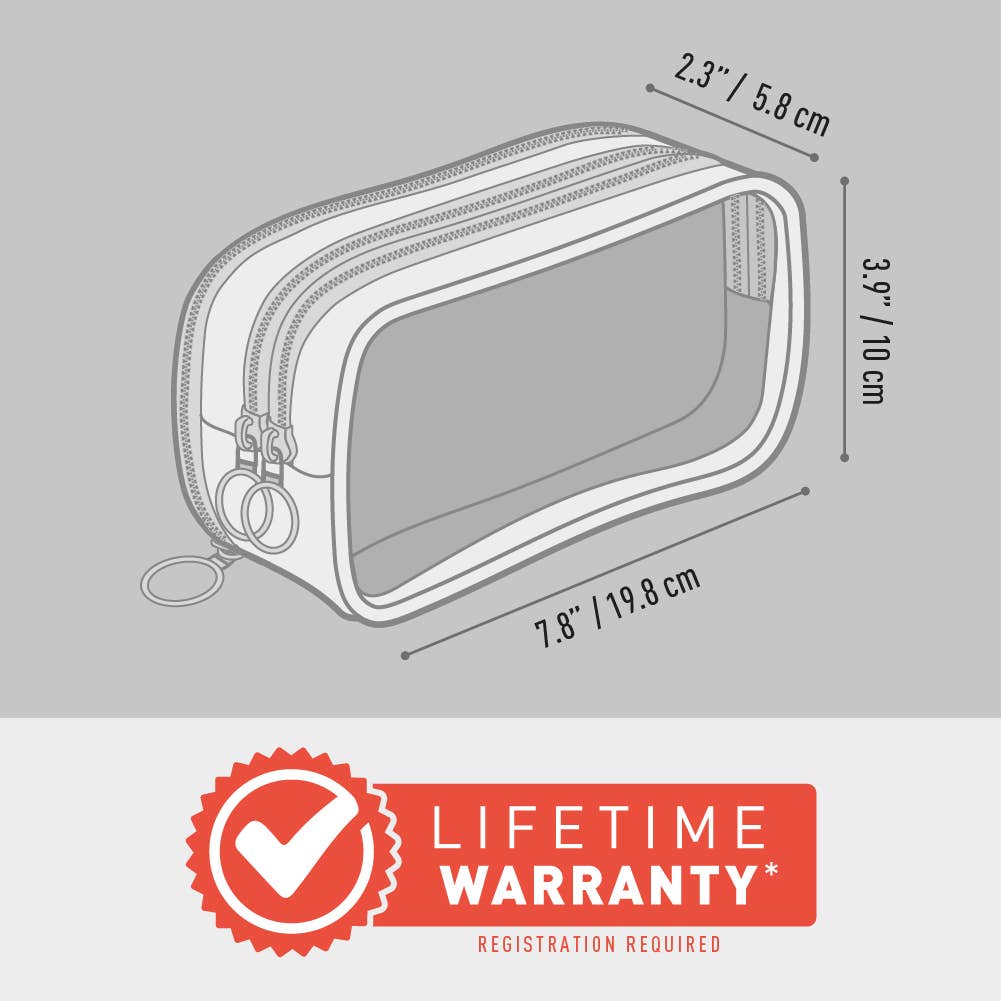 ZIPIT Half & Half Pencil Case, Aesthetic Pouch