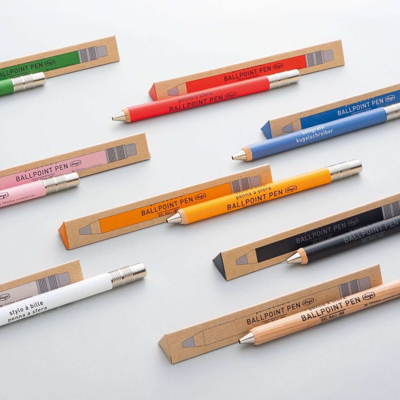 Gel Wood Ballpoint Pen, Round Barrel