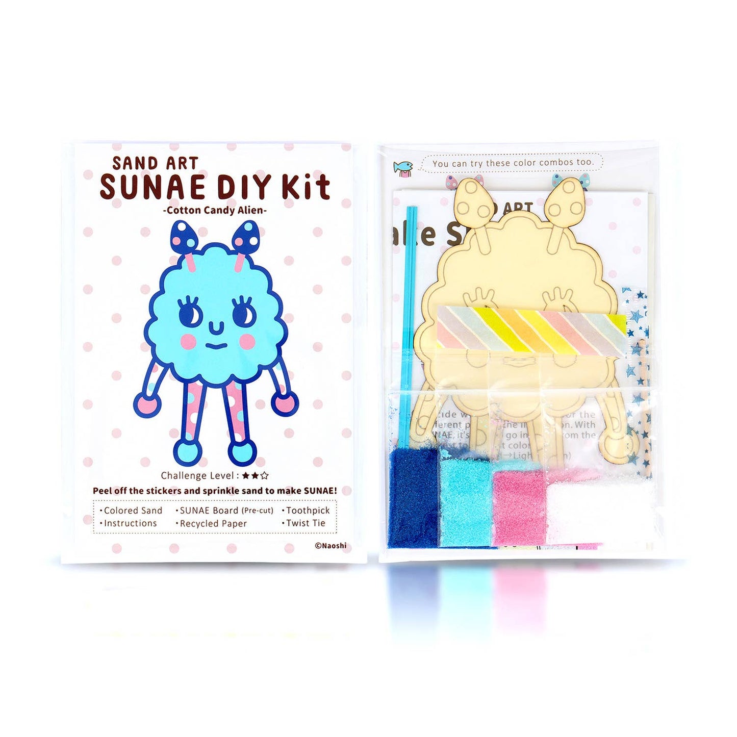 SUNAE (sand art) DIY Kit- Alien Cotton Candy