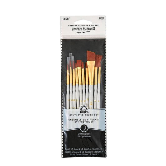 FolkArt Synthetic Brush Set 10 Piece