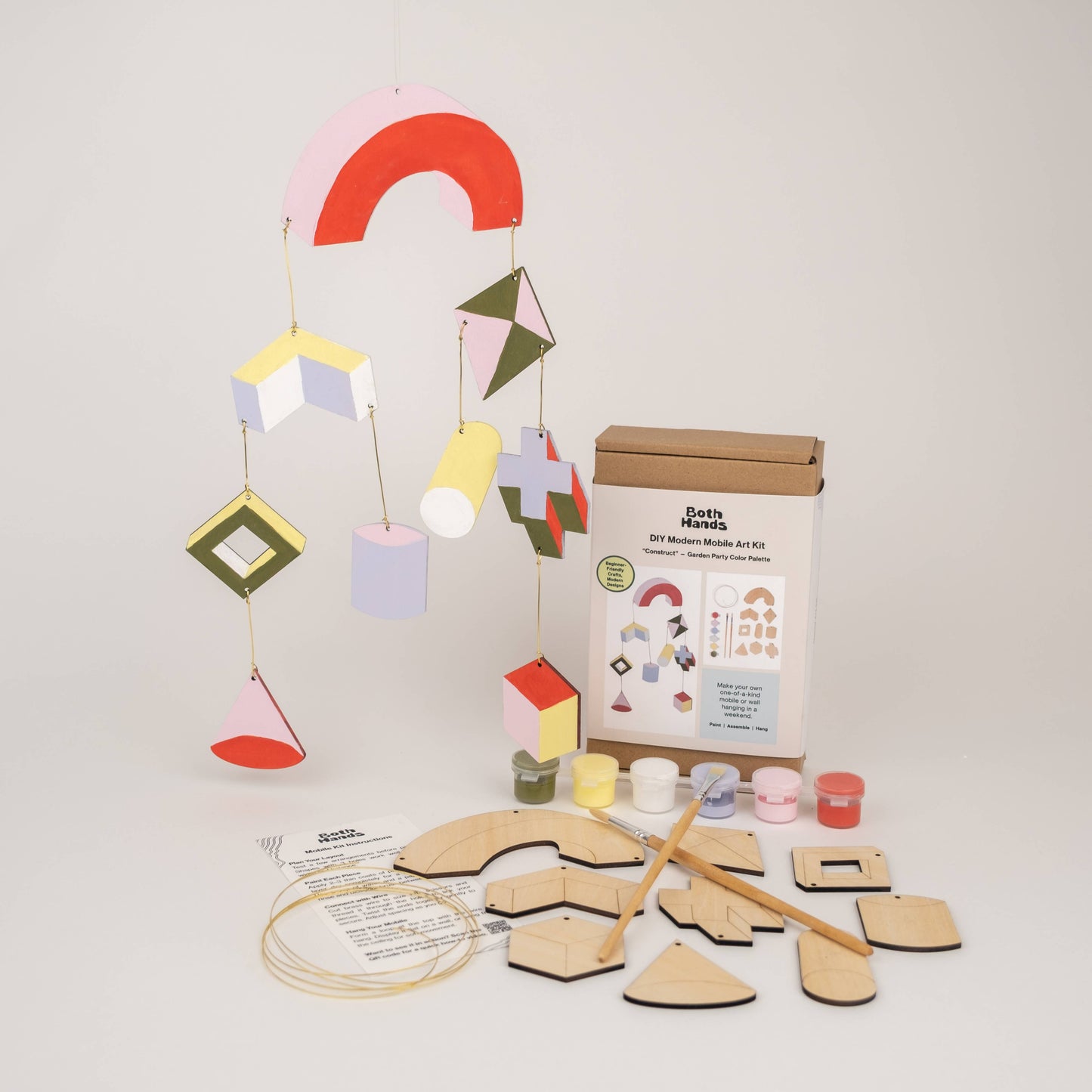 "Construct" Mobile Kit – DIY Geometric Wall Hanging Kit