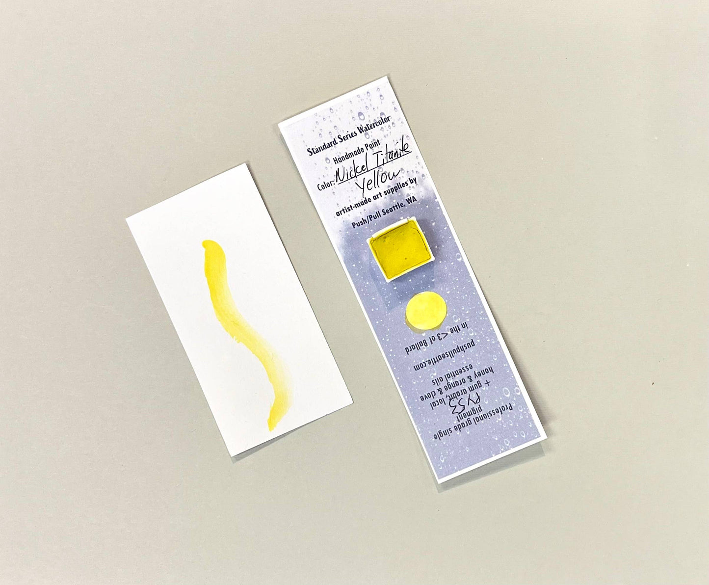 Watercolor Half Pan - Nickel Titanate Yellow