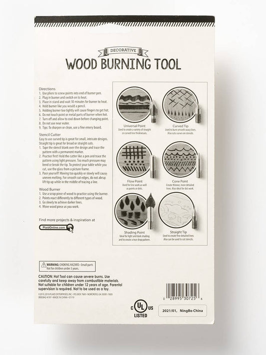 Plaid Decorative Wood Burning Tool 8 Piece
