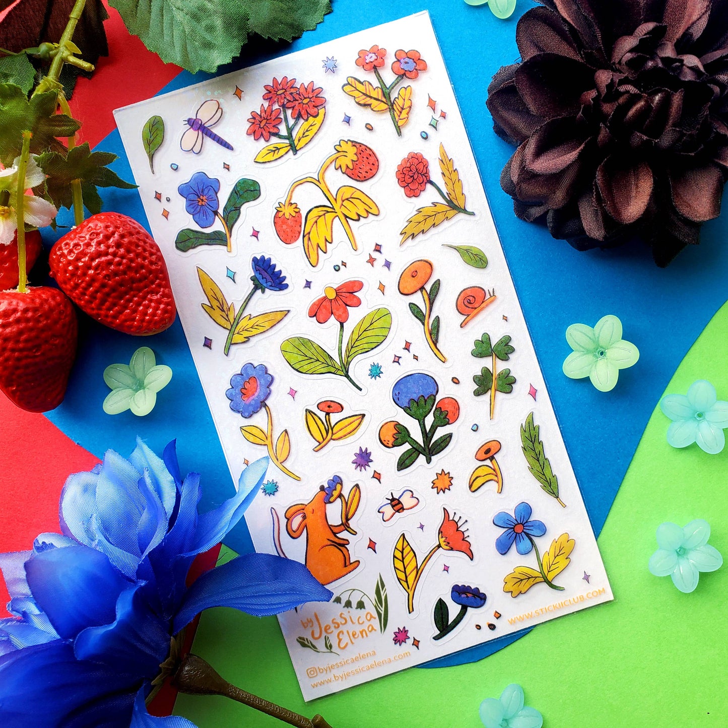 Garden-Fresh Flora Sticker Sheet