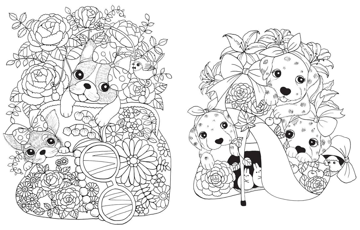 A Million Puppies Coloring Book