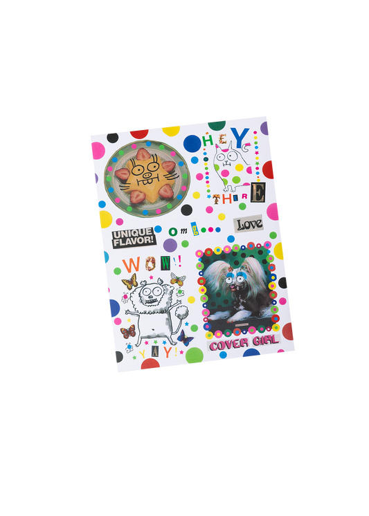 Collage sticker sheet gentle thrills